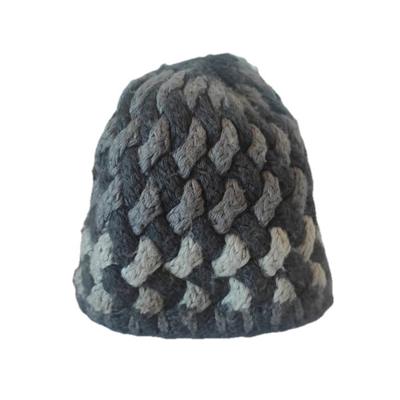 The North Face Wool Alpaca Knit Beanie Gray Lined Winter Hat One Size - Picture 1 of 13